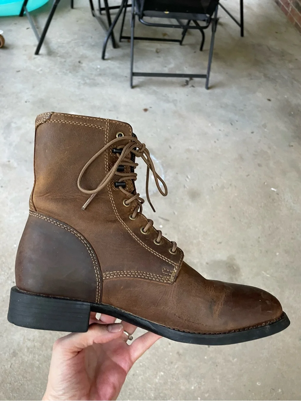 Ariat Heritage Lacer Western Boots Size 8.5 D